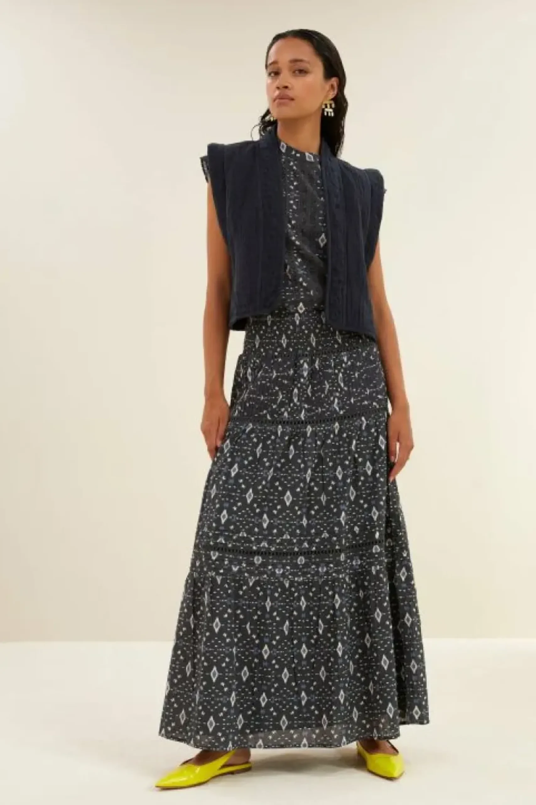 By bar Gilets & Spencers|Jassen*isla embroidery jacket | midnight