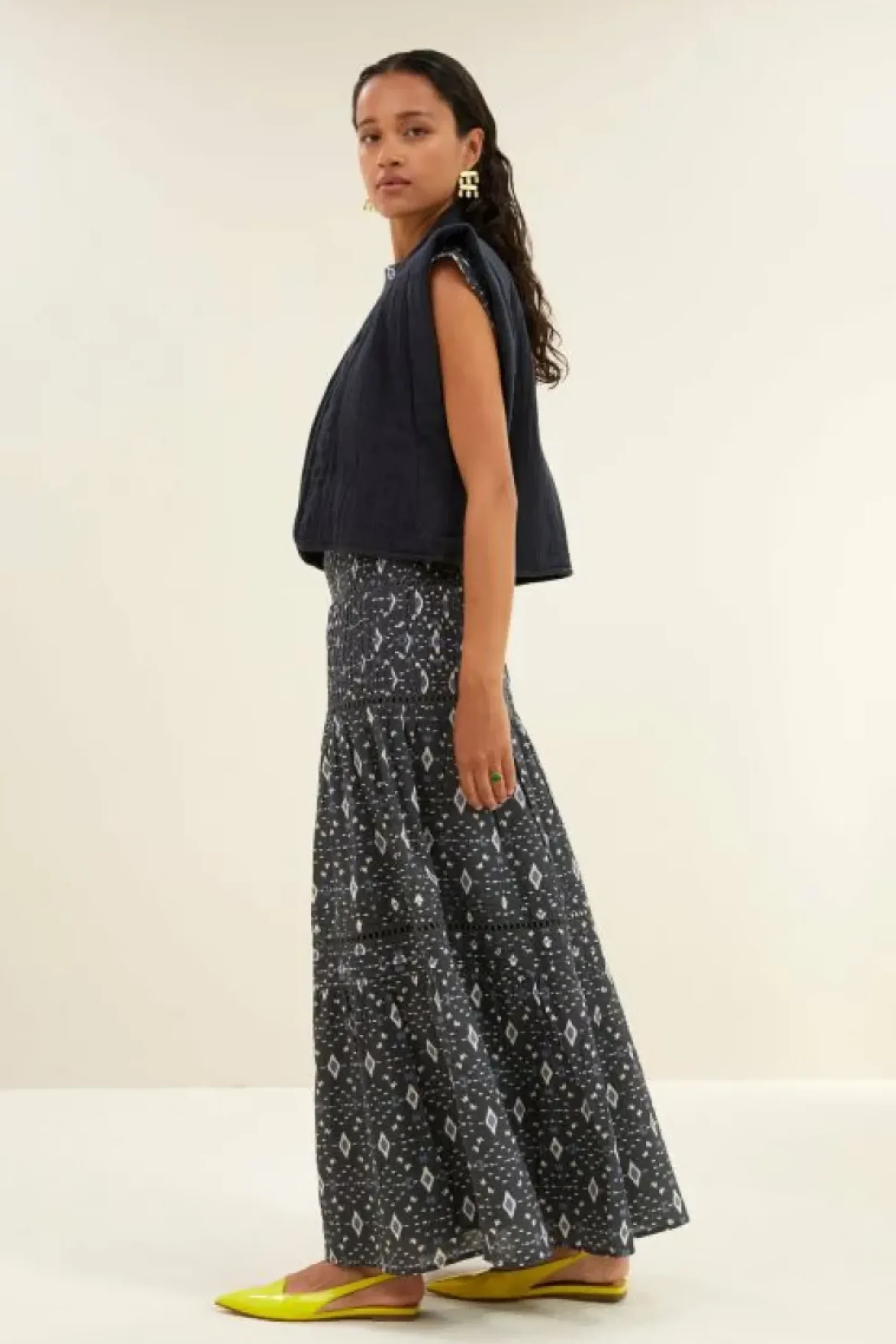 By bar Gilets & Spencers|Jassen*isla embroidery jacket | midnight