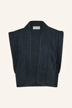 By bar Gilets & Spencers|Jassen*isla embroidery jacket | midnight