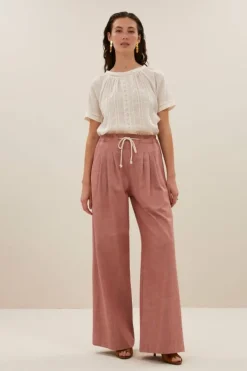 By bar Broeken*jaxx twill pants | old pink