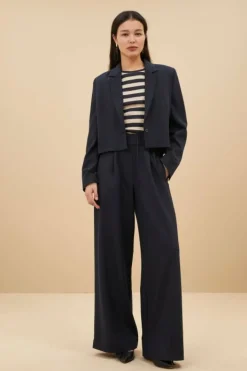 By bar Jassen*jody stripe blazer | dark navy