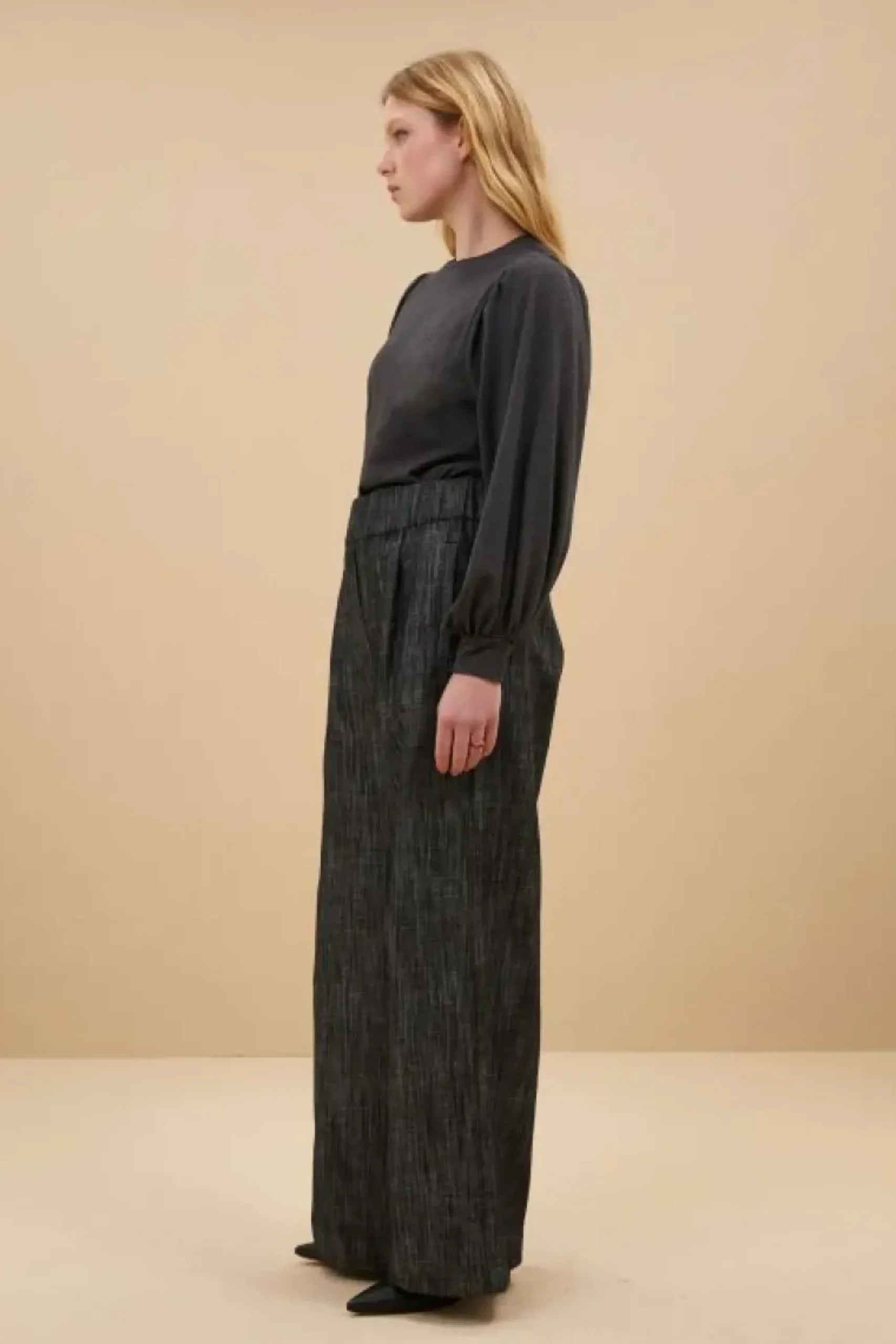 By bar Tops & Shirts*jojo jersey top | dark grey melee