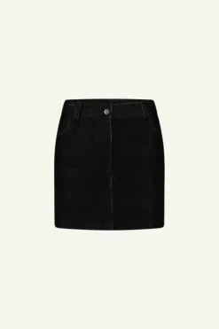 By bar Rokken*josie cord skirt | black