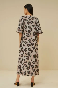 By bar Jurken*juta cheetah dress | cheetas print