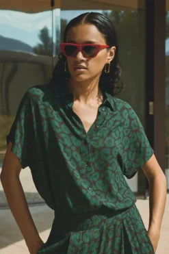 By bar Blouses*karly spotted blouse | spotted print