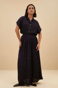 By bar Blouses*karly square blouse | square print