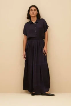 By bar Blouses*karly square blouse | square print