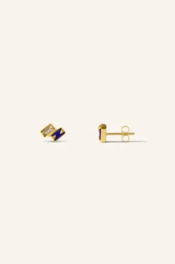 By bar Oorbellen|Sieraden*kavi stud earring | blue