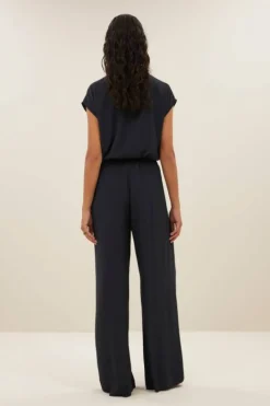 By bar Blouses*kiek viscose top | graphite