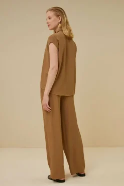 By bar Blouses*kiek viscose top | khaki