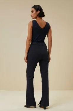 By bar Tops & Shirts*lace singlet | dark navy