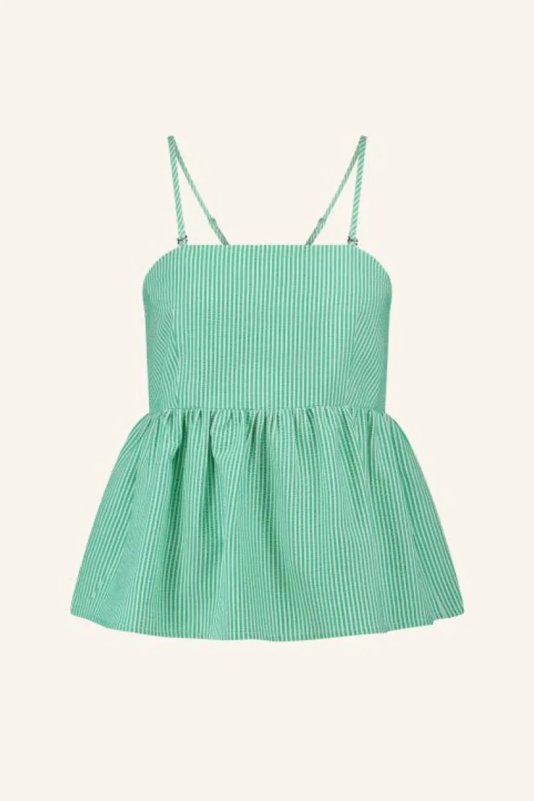 By bar Tops & Shirts*leah stripe top | green seer stripe