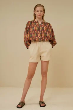 By bar Jumpsuits*leon twill short | grain