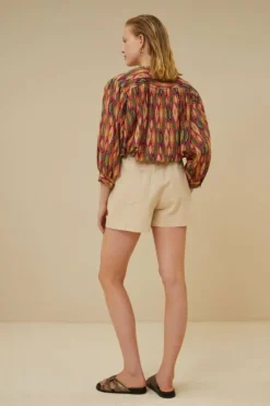 By bar Jumpsuits*leon twill short | grain