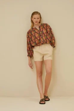 By bar Jumpsuits*leon twill short | grain