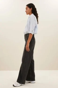 By bar Jeans|Broeken*lina pant | dark grey