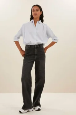 By bar Jeans|Broeken*lina pant | dark grey