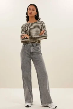 By bar Jeans|Broeken*lina pant | grey denim