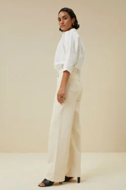By bar Jeans|Broeken*lina rw pant | raw white