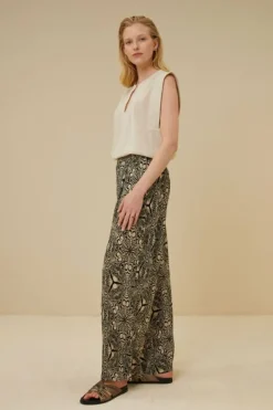 By bar Blouses*lina slub blouse | sand