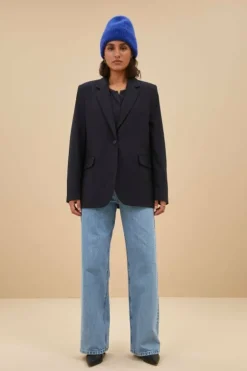 By bar Sjaals & Mutsen*logo beanie | queens blue