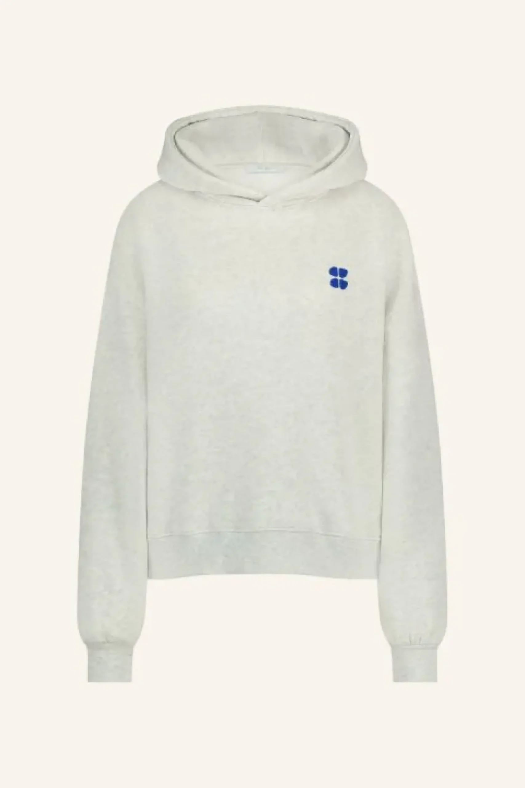 By bar Sweaters|Truien*logo hoodie | light grey melee