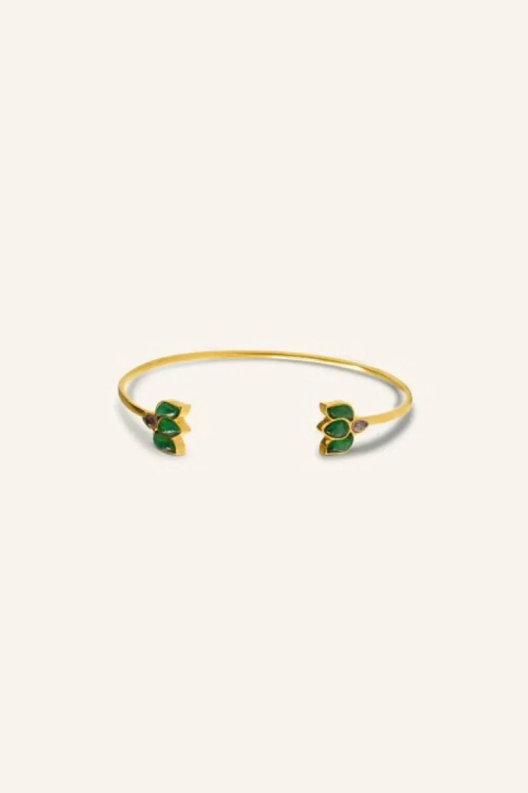 By bar Sieraden*lotus bracelet | green
