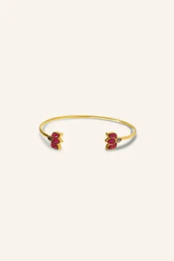 By bar Sieraden*lotus bracelet | ruby