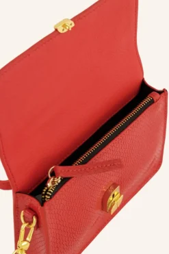 By bar Tassen*loua snake bag | poppy red