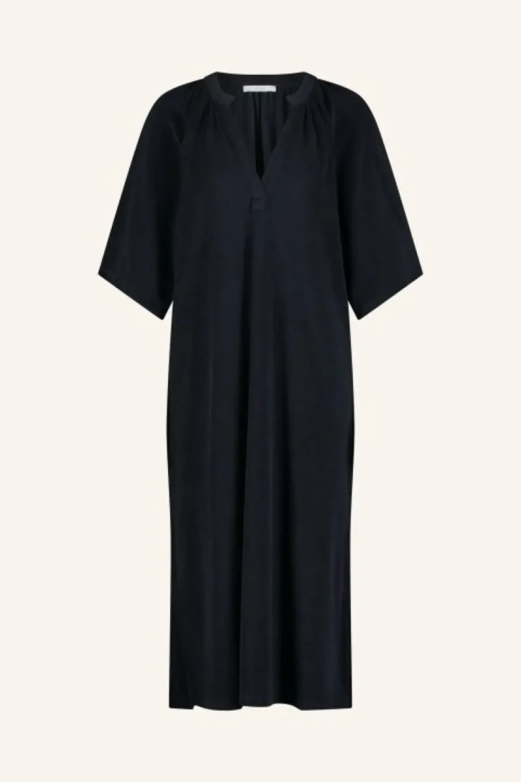 By bar Jurken*louisa slub dress | midnight