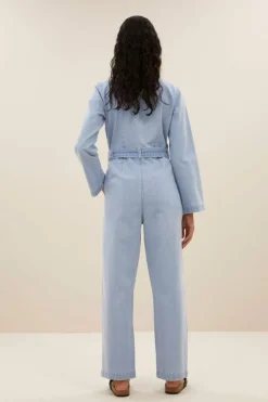 By bar Jumpsuits*louise denim suit | light denim