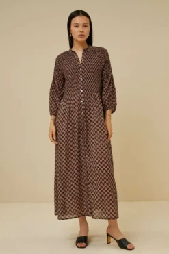 By bar Jurken*loulou leaf dress | leaf print