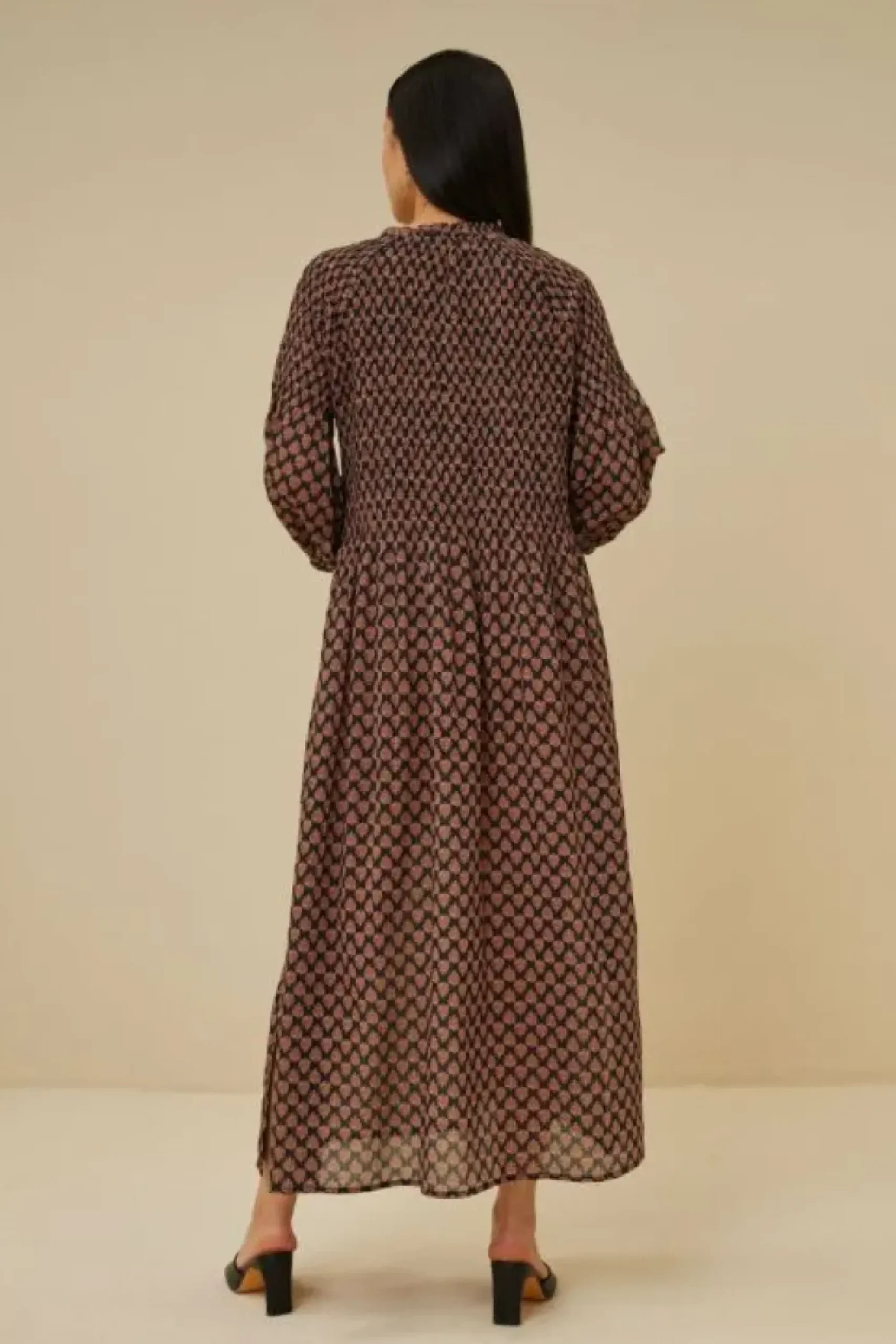 By bar Jurken*loulou leaf dress | leaf print