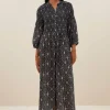 By bar Jurken*loulou midnight ikat dress | midnight ikat