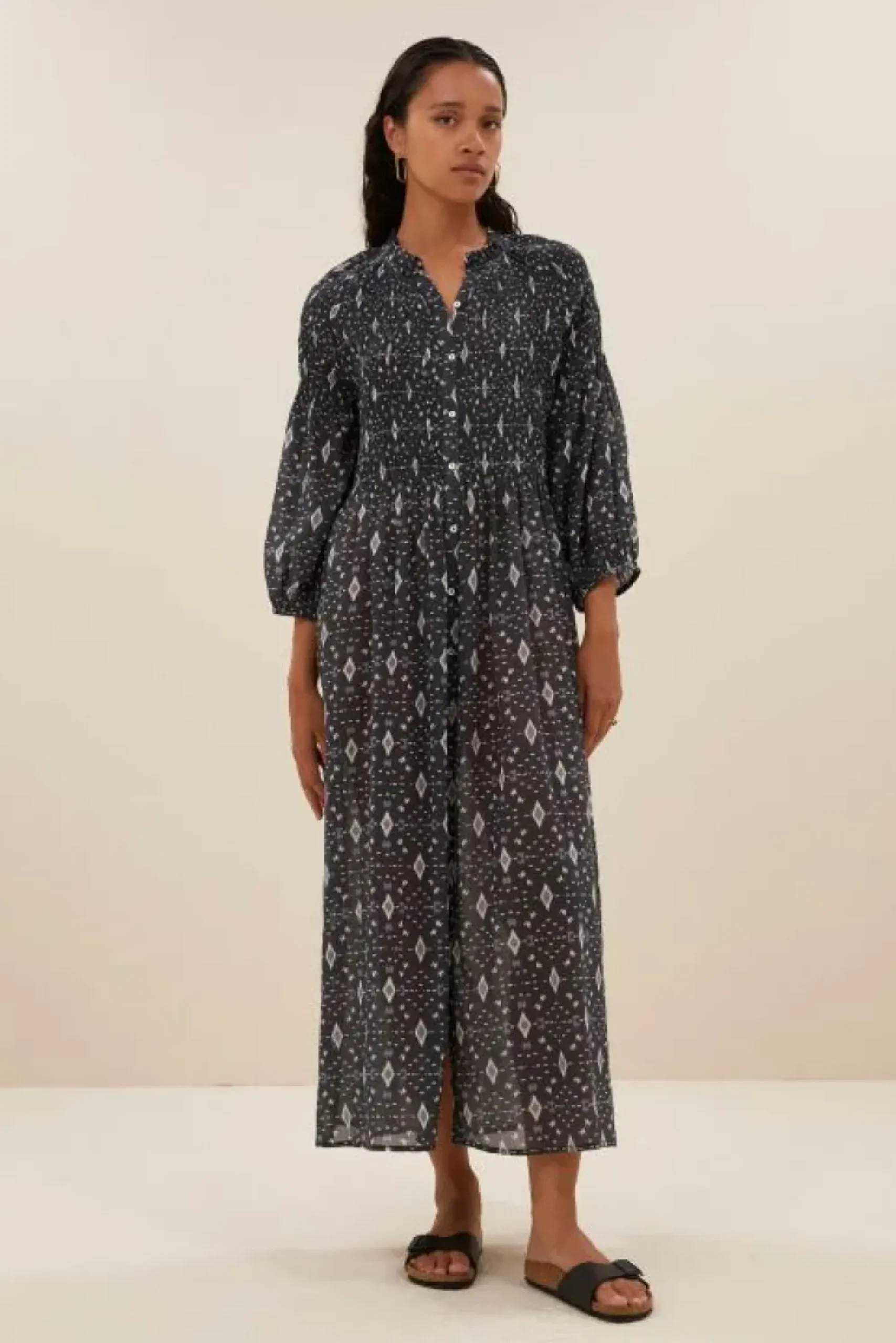 By bar Jurken*loulou midnight ikat dress | midnight ikat