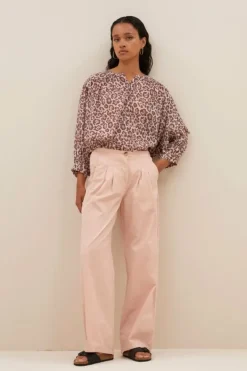 By bar Blouses*lucy cheetah blouse | pink cheetah print