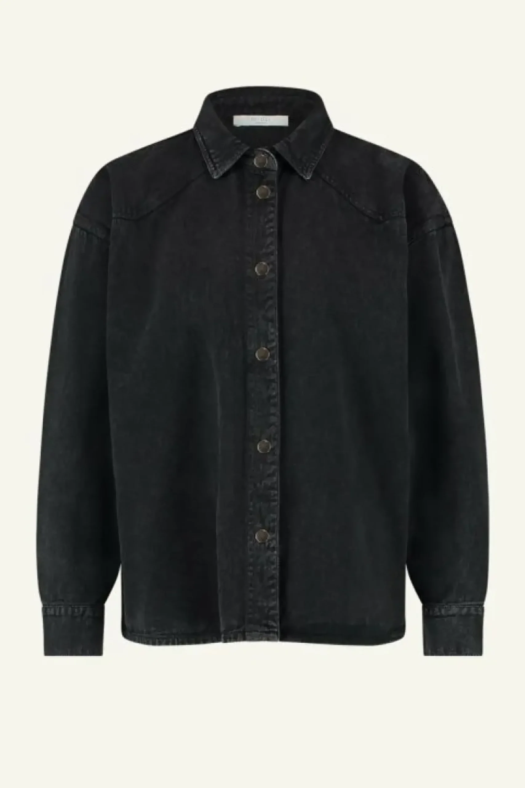 By bar Blouses*mae twill blouse | jet black