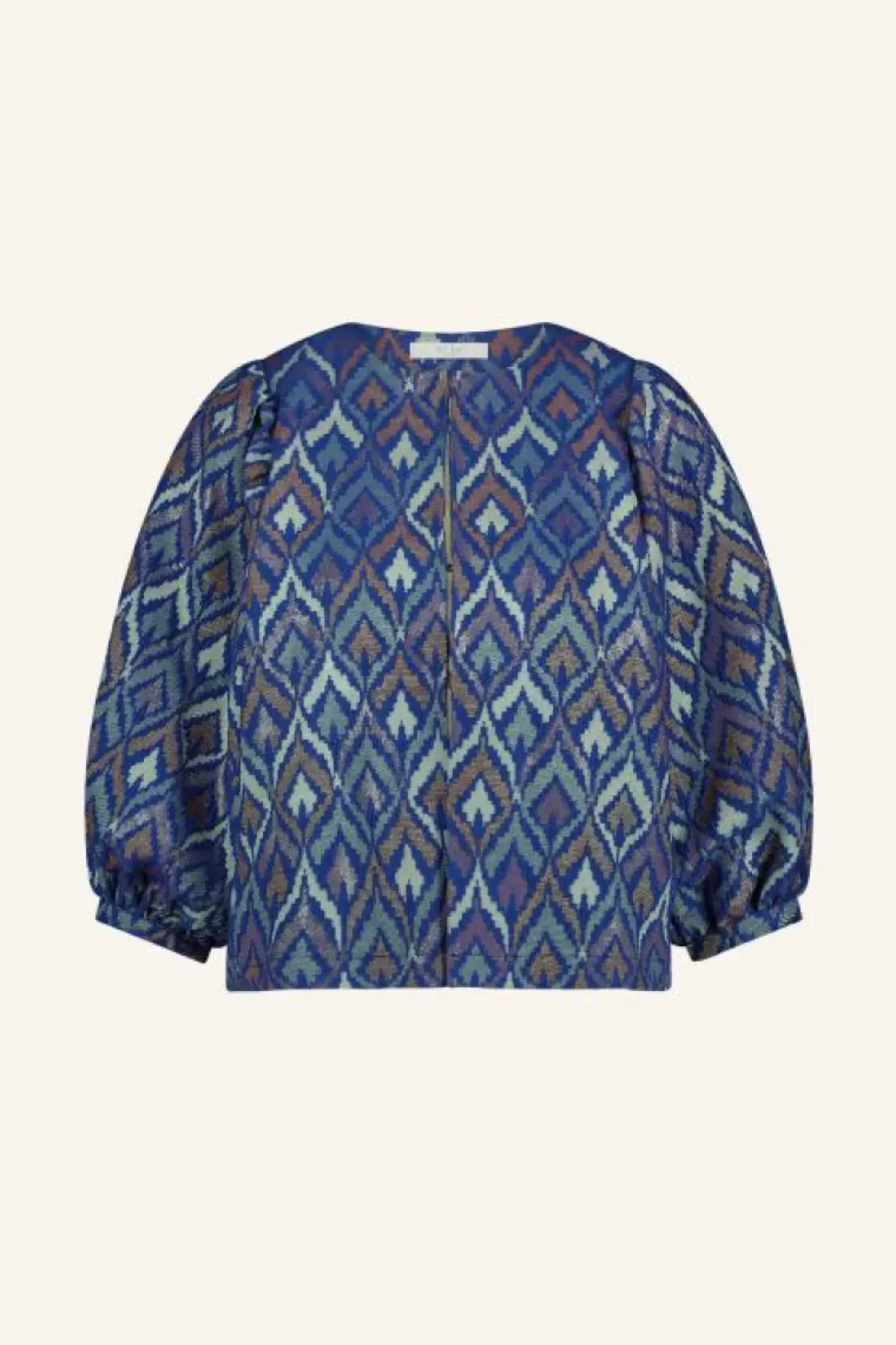 By bar Blouses*mauri blouse | pavo jacquard print