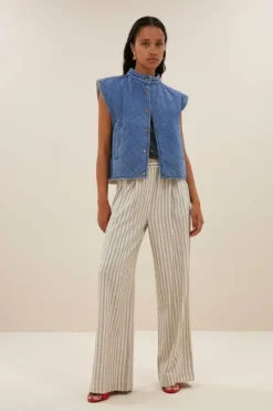 By bar Jassen*mave denim sleeveless jacket | denim