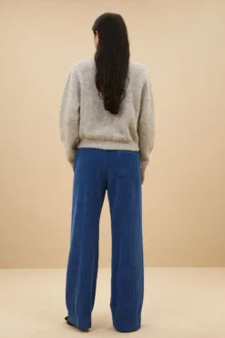 By bar Broeken*mees cord pants | bright oil blue