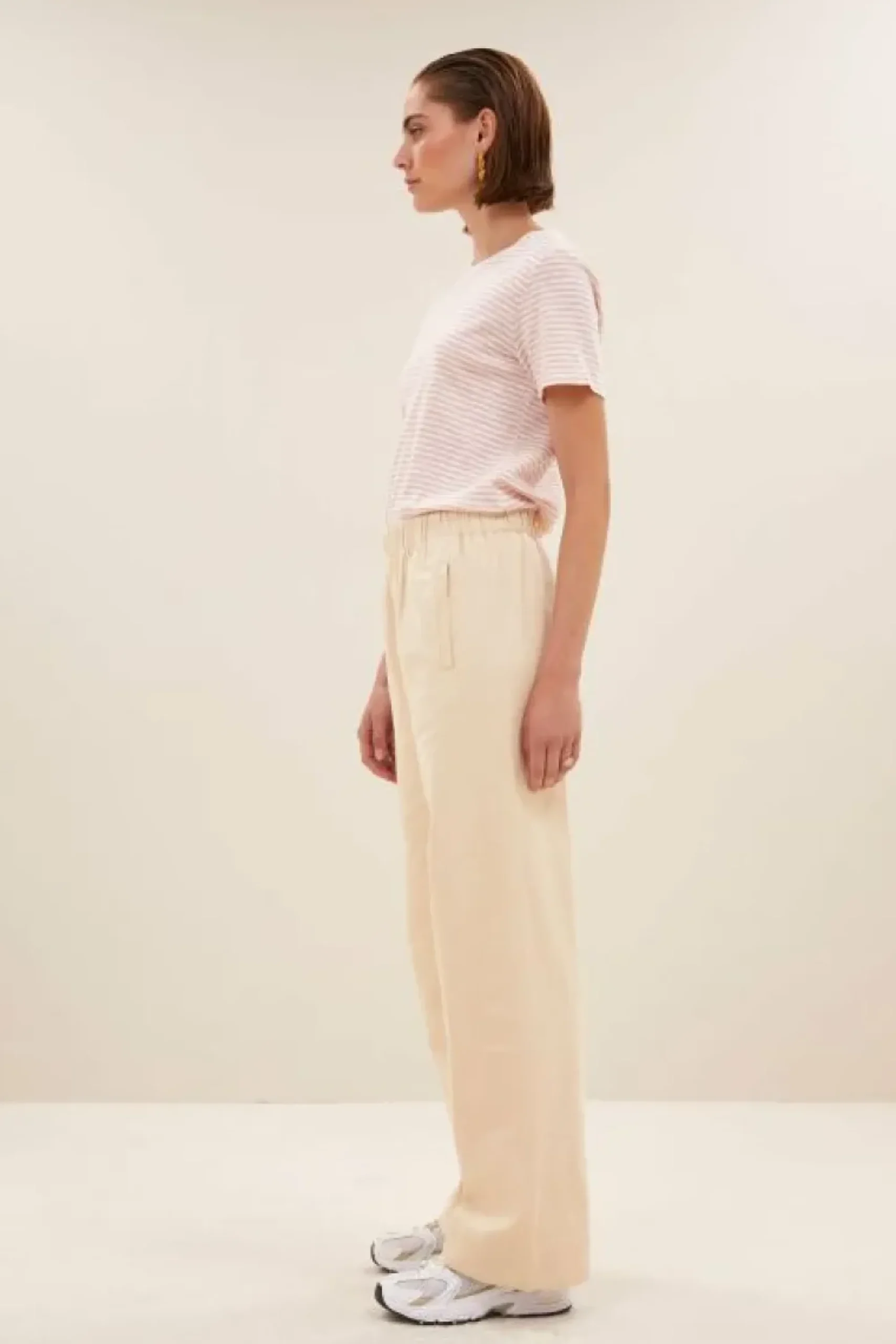 By bar Broeken*mees twill pant | grain