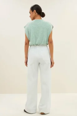 By bar Broeken*mees twill pants | illu grey