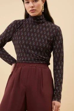 By bar Tops & Shirts*mesh paisley top | paisley dots