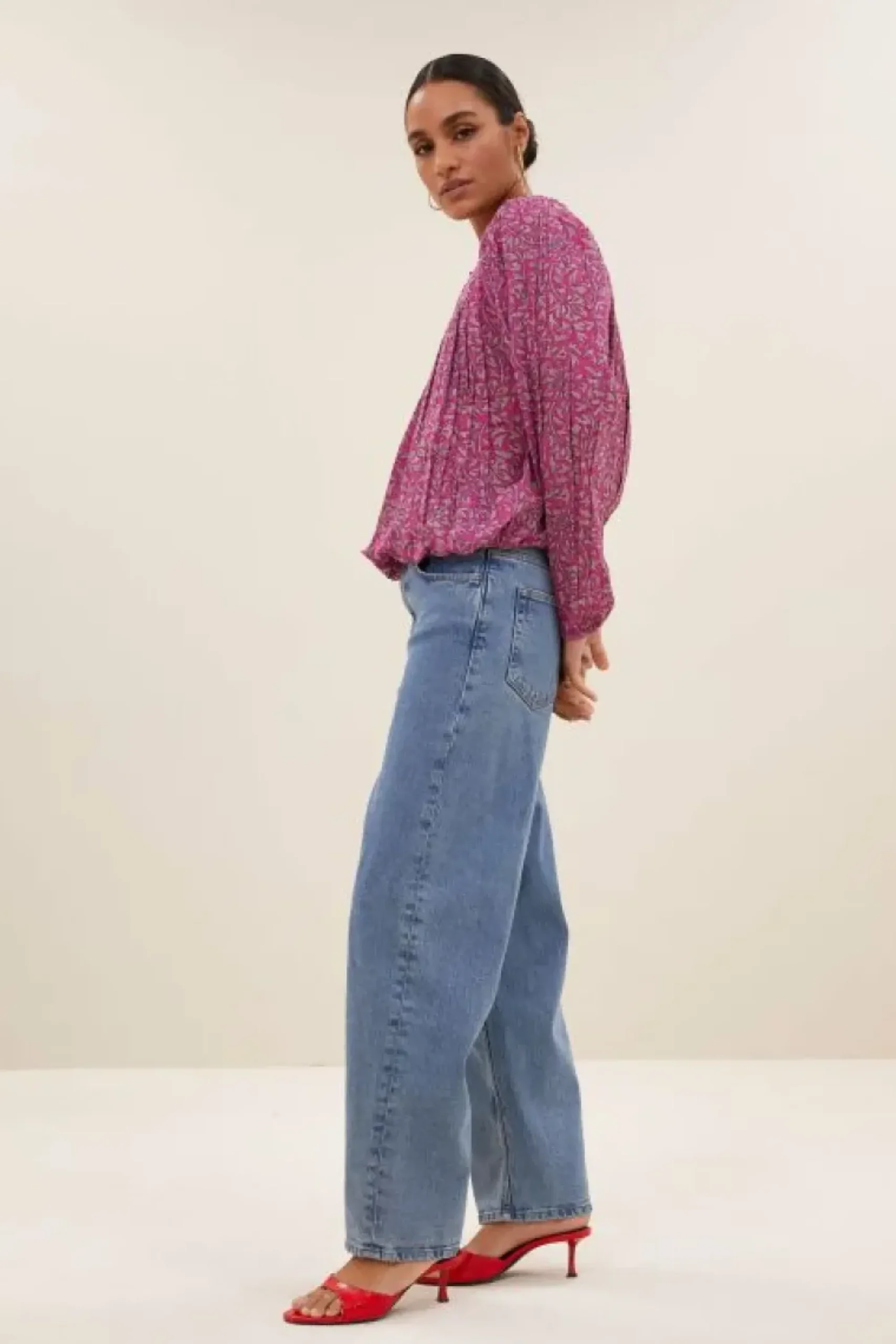 By bar Blouses*mint saree blouse | saree print