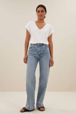 By bar Tops & Shirts*momi logo top | bright white