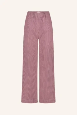 By bar Broeken*neal stripe pants | cherry milky stripe