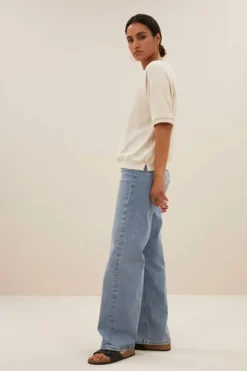 By bar Tops & Shirts*neva slub top | almond