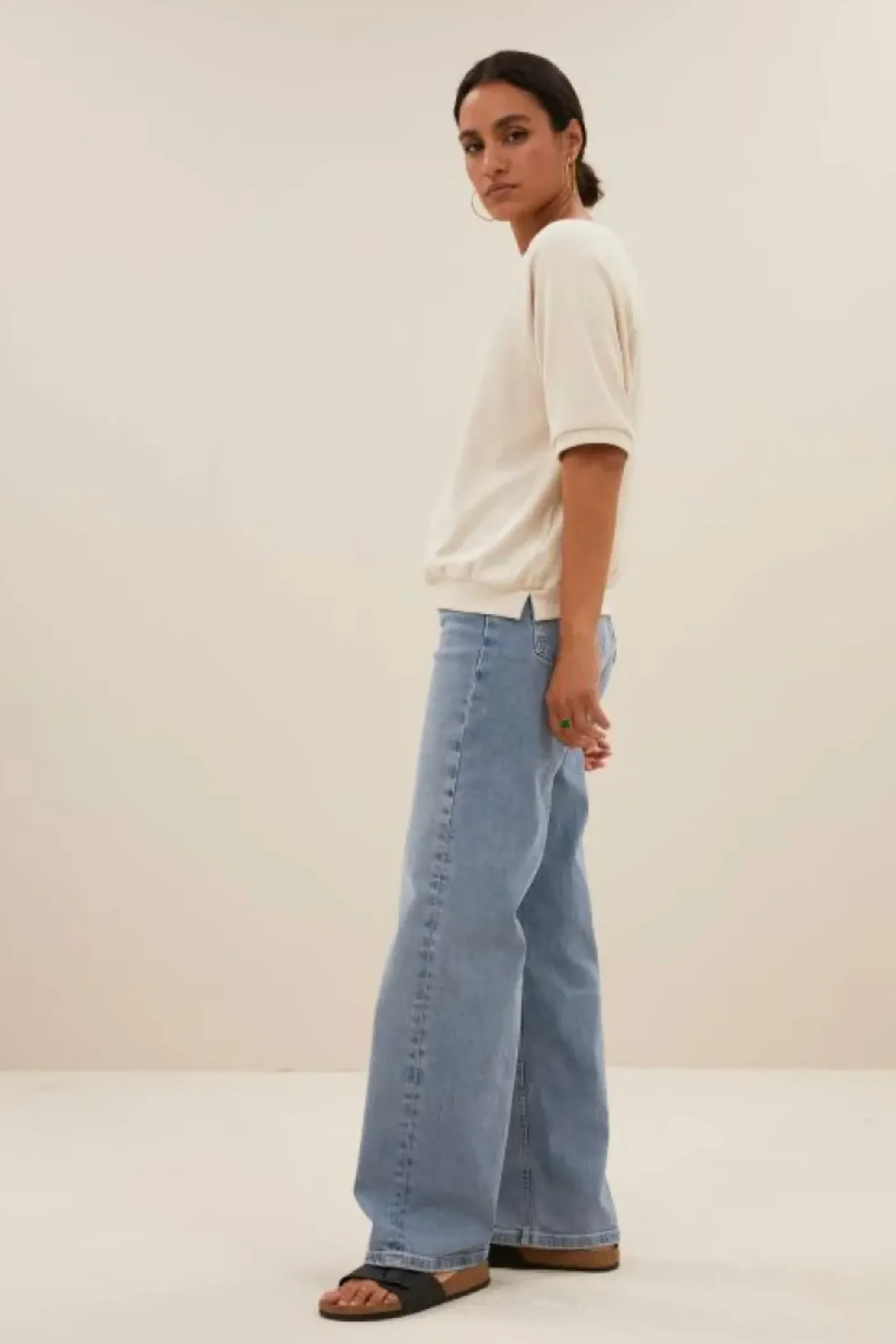 By bar Tops & Shirts*neva slub top | almond