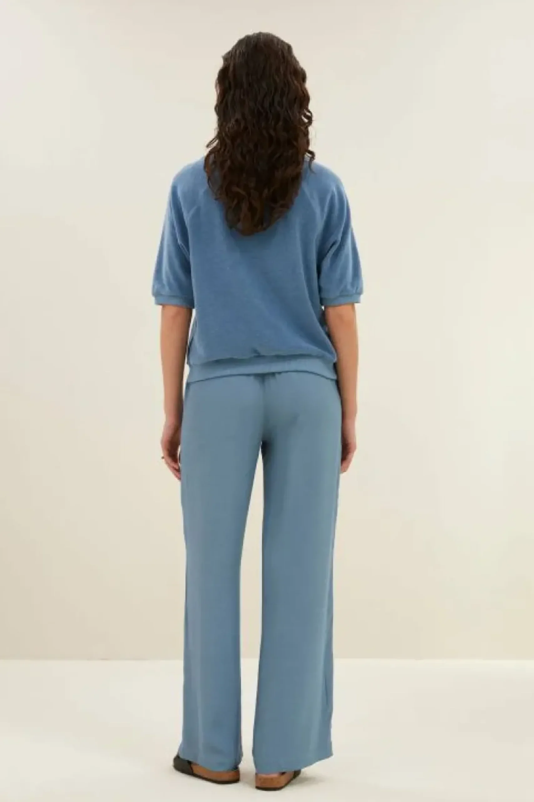 By bar Tops & Shirts*neva slub top | blue stone