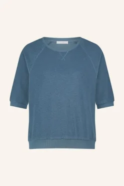 By bar Tops & Shirts*neva slub top | blue stone